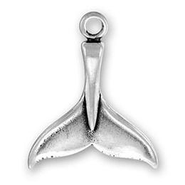 Free shipping New Fashion Easy to diy 30Pcs whale tail nautical animal charm Jewellery making fit for necklace or bracelet