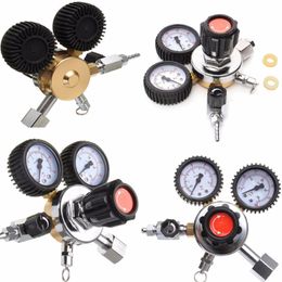 Freeshipping 1pc Precision CO2 System Regulator Dual Gauge Regulator Carbon Dioxide Beer Soda Homebrew