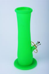 Folded Portable Silicone Bong Travel Water Bong Colourful Bong Philtre Silicone Oil Rig for Smoking Silicone Hookah Free Shipping