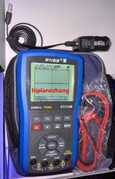 probador de transistores npn pnp Rebajas Handheld 20MHz 80MSa / s Osciloscopio Scopemeter True RMS Multimeter 2in1 Li-Battery Bluetooth para Android ET310B