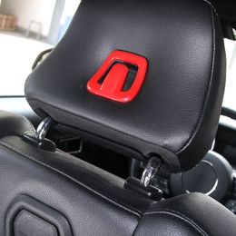 Seat Head Restraint Stickers Hooks Decoration Covers Trim Fit For Ford Mustang 2015-2016 Car Interior Accessories ABS261i