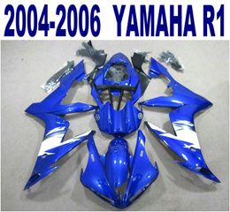 injection molding new fairing kit for yamaha yzfr1 0406 blue white black bodywork fairings set yzf r1 2004 2005 2006 yq11 7 gifts