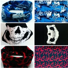 Wholesale-Multi Function Bandana Free Shipping Skull Bandana Bike Motorcycle Helmet Neck Face Mask Paintball Ski Sport Headband