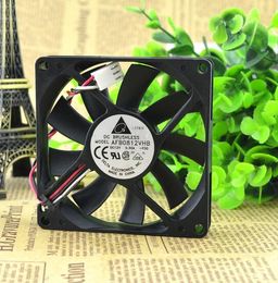 Wholesale: original genuine Delta 8015 0.30A 8CM 12V AFB0812VHB 3 line CPU double ball cooling fan