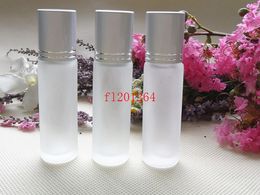 600pcs/lot Free Shipping Wholesale 10ml clear glass roll on essential oil bottle roll-on perfume container