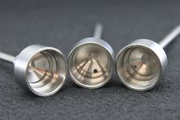 Domeless Titanium nail 18mm Carb Cap Tool with titanium dabble on top for Universal Glass Bong Hookah Glass Pipes