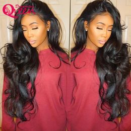 Body Wave Wig with Baby Hair Glueless Brazilian Virgin Hair Hot Sexy 13x4 Lace Frontal Wigs for Young Women