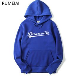 Men Dreamville J. COLE Sweatshirts Autumn Spring Hooded Hoodies Hip Hop Casual Pullovers Tops Clothing VCVE