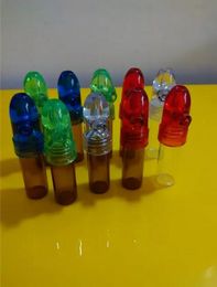 Free shipping wholesalers new Stained glass storage bottles, hookah / glass bong accessories, Colour random delivery