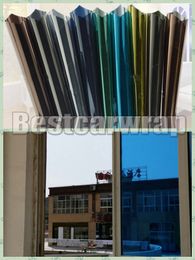 various Color Privacy Mirror Window Film Self-Adhesive Sticker Window tint glass protection foil covering 1.52x30m=5x98ft