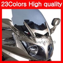 23Colors Motorcycle Windscreen For YAMAHA FJR1300 01 02 03 04 05 2005 FJR 1300 2001 2002 2003 2004 2005 Chrome Black Clear Smoke Windshield
