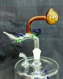 Free shipping wholesalers new Colored dragon rectangular glass pot, hookah / glass bong accessories, color random delivery