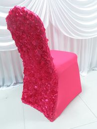 Hot Top Sale Link--13 Colours Lycra Chair Cover With Rosette Satin At Back For Wedding Use Free Shipping