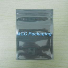 Wholesale 11x15cm (4.3"x5.9") Reclosable Anti Static Shielding Bags ESD Antistatic Package Bag Zipper Lock Anti-Static Packing Bag