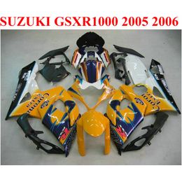 suzuki k6 Canada - Lowest price fairings set for SUZUKI 2005 2006 GSXR1000 K5 K6 orange blue Corona ABS GSX-R1000 05 06 GSXR 1000 fairing kit TF90