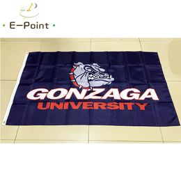 NCAA Gonzaga Bulldogs Team polyester Flag 3ft*5ft (150cm*90cm) Flag Banner decoration flying home & garden outdoor gifts
