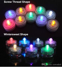 Colourful LED Tea light Submersible Candle bulb light white Waterproof Candles Lights Battery Operated Wedding Birthday Party Xmas Decoration