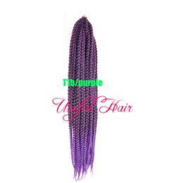 3s box braids twist synthetic braiding hair crochet braids hair extensions jante collection Medium Auburn Hair Braids kanekalon Fibre