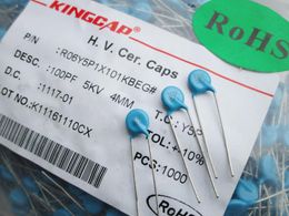 5KV101k EHV ceramic capacitors ceramic capacitors 5000V 100pf feet away from P4MM