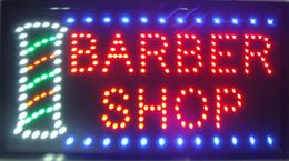 Ultra Bright LED Neon Sign BARBER SHOP Light Animated Neon Signs Led neon sign billboard size 23.62''x13''
