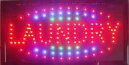 new arriving led laundry open sign custom sign graphics ultra bright flashing 1019 inch indoor laundry store led sign