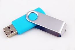 50pcs Promotion pendrive 64GB popular USB Flash Drive Good GIFT DISK rotational style memory stick with DHL Fedex
