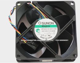 SUNON 89R8J-A00 MF80251V2-Q010-S99 80*80*25 12V 3.60W PWM Four wire chassis fan