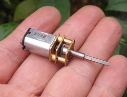 4PCS N20 3-6V 960-1900RPM Copper / Stainless Steel Micro Gear Great Torque Motor DIY Miniature DC Motor With Gear
