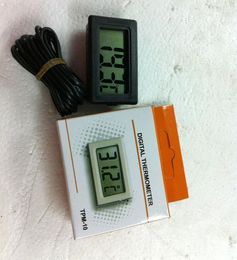 Wholesale Lots300 High Quality LCD Refrigerator Thermometer for Fridge Freezer Digital Display Free Shipping