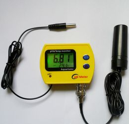 Freeshipping New arrival Portable pH Metre for Aquarium Swimming pool Acidimeter Analyzer Water Quality pH&Temp pH-991 monitor