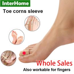 Foot Corns Wear Fibre Sleeve with Gel Feet Finger Eyelet Tailoring Posture Corrector Orthotast Toes Valgus Correction Foot Care