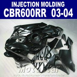 Good!Injection Moulding black one for HONDA CBR 600RR fairing 2003 2004 cbr600rr 03 04 body repair parts ERXA