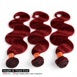 Weave Bundles Unprocessed Virgin Brazilian Body Wave Hair Extensions Red Brown Blonde Brazilian Virgin Hair Wave Hair