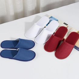 New high quality wholesale Disposable supplies slippers hotel cotton slippers drag Disposable Slippers Bath Supplies free shipping