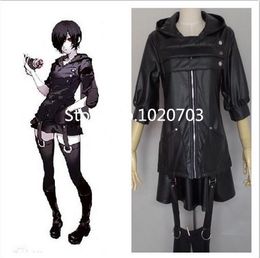 New Tokyo Ghoul Touka Kirishima Black fighting clothes Cosplay Costume f008