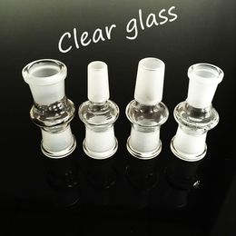 Hookahs Glass Adaptor glass pipes adaptor in hookahs Grinding mouth 14 male to 18 male 14 male to 18 female drop down adaptor