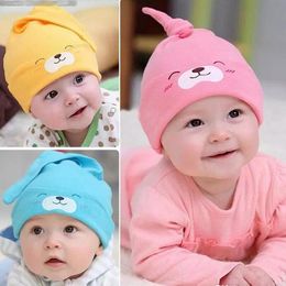 16colors Newborn Infant Baby Toddler Child Kids Cotton Knitted Winter Warm Sleep beanie Cap Boy Girl Hat 3 months to 2 years old