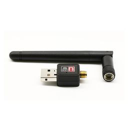 150M USB 2.0 2.4GHz ISM Band WiFi Scheda di rete LAN wireless Adattatore 802.11 n/g/b 5dBi Antenna di epacket