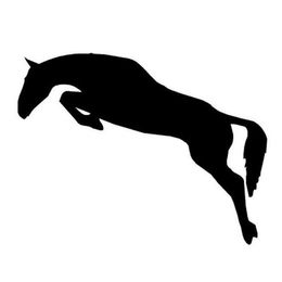 Wholesale 20pcs/lot Vinyl Decals Car Stickers Glass Stickers Scratches Stickers Wall Die Cut Bumper Accessories Jdm Horse Jumping Equestrian