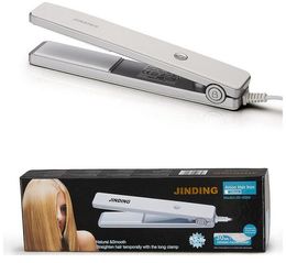 2016 new arrival jinding hair straighter AC110-240V 50/60Hz power 35W black and white Colour Straightening Iron