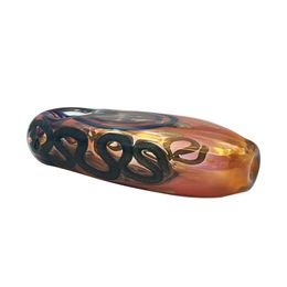 Portable Rasta Stripe Mini Steamroller Pipe: Glass Hand Pipe for Smoking Pleasure