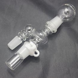 Glass Oil Reclaimer Kit 90 Degree Joint Smoking Ash catcher Kit 18mm Male Come with Jar