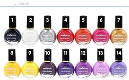 Wholesale New Metallic gel Mirror nail polish 26 Colours 10ml 26pcs/lot Hot Sale Free Shipping