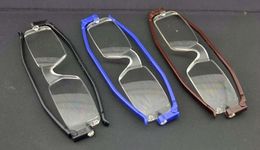 NEW 360 Rotation Folding Portable Reading Glasses Compact Slim Flexible Reader With Box 12pcs/lot