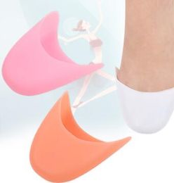100 Pairs/Lot 3 colors silicone ballet dancer toe pad with holes silicone front foot pad relieve