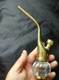 wholesale free shipping-----2015 new Vintage birthday brass hookah / bong, cigarette tobacco dual-use, high 18cm, brass + acrylic, blister c