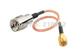 Wholesale FME male to SMA male connector pigtail cable RG316 Free shipping