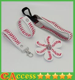 25pcs baseball seam headband+25pcs baseball seam hair bow+25pcs baseball seam keychain+25pcs baseball seam bracelet