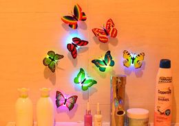 7 Colour Changing Butterfly Night LED Lighting Lights Lamp Christmas Party Lights Home Room Decor Halloweenb bar Decoration drop shipping