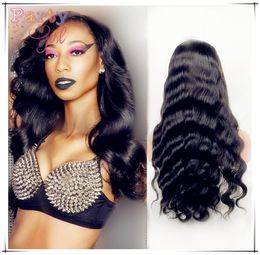 Brasilianisches Jungfrau-Haar Glueless volle Spitze-Menschenhaar-Perücken für schwarze Frauen-Spitze-Front-Perücke 100 Menschenhaar-Perücke für Afroamerikaner